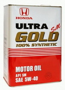 Масло моторное Honda Ultra Gold 5W40 SM 4л